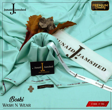 Malai Wash & Wear Unstitched Men's Suit (Sea Green) JF-06